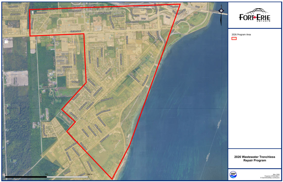 2026 Sanitary Sewer Lateral CCTV Investigation Map 