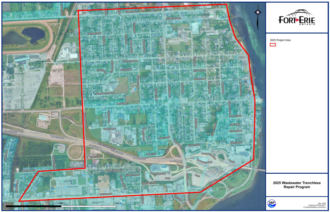 2025 Sanitary Sewer Lateral CCTV Investigation Map 